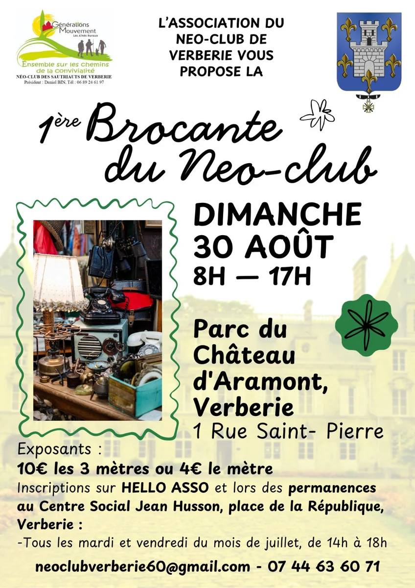 1ère Brocante du Néo-Club des Sautriauts - Verberie 30 août 2026