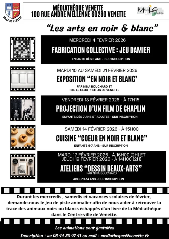 Cuisine "Coeur en noir et blanc"