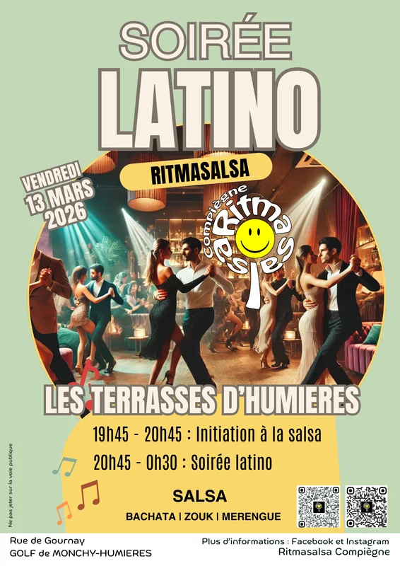 Soirée latino avec Ritmasalsa aux Terrasses d’Humières - Mars 2026