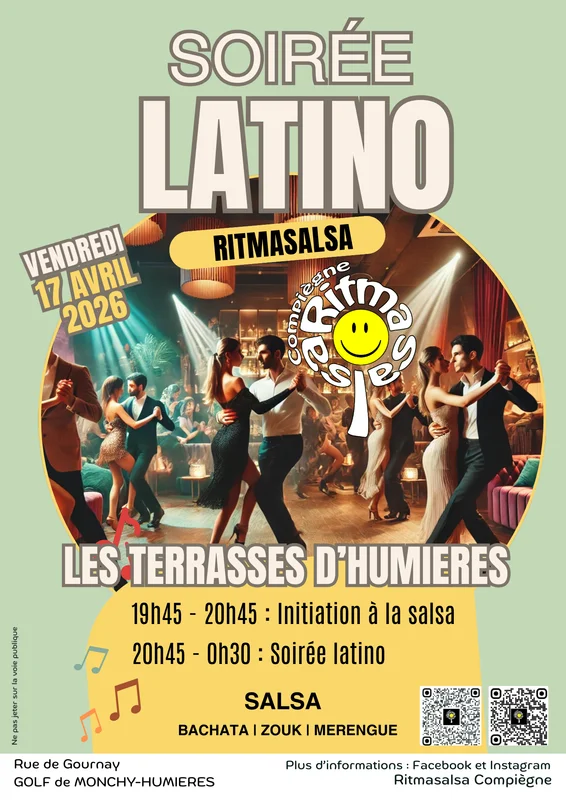 Soirée latino avec Ritmasalsa aux Terrasses d’Humières - Avril 2026