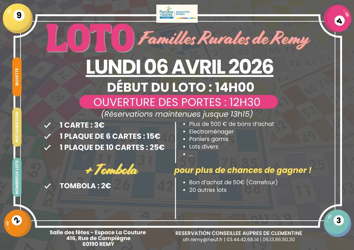 LOTO DU LUNDI DE PAQUES