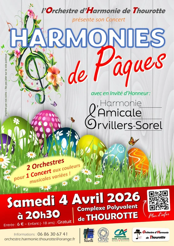 Concert “HARMONIES DE PÂQUES” à Thourotte