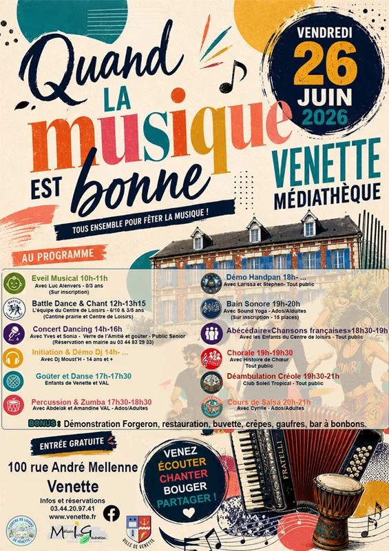 Fête de la musique "Quand la musique est bonne !" Venette