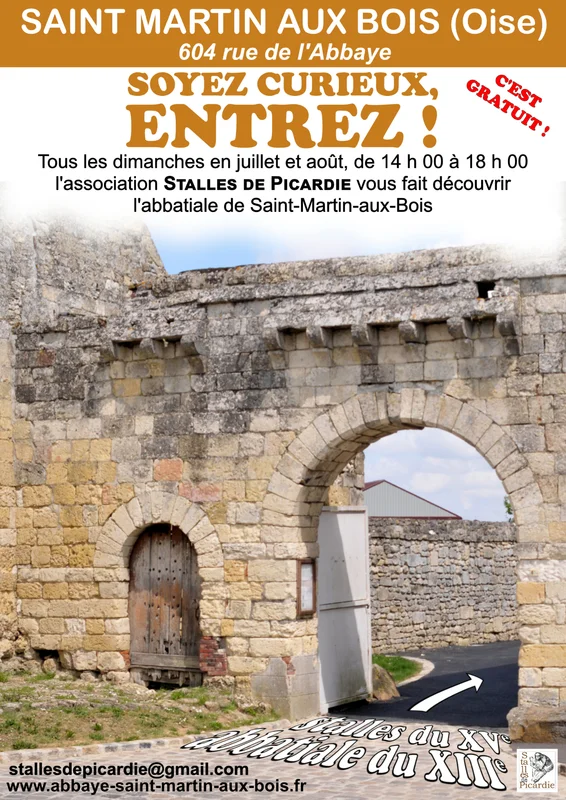 Visite de l'abbatiale de Saint-Martin-aux-Bois